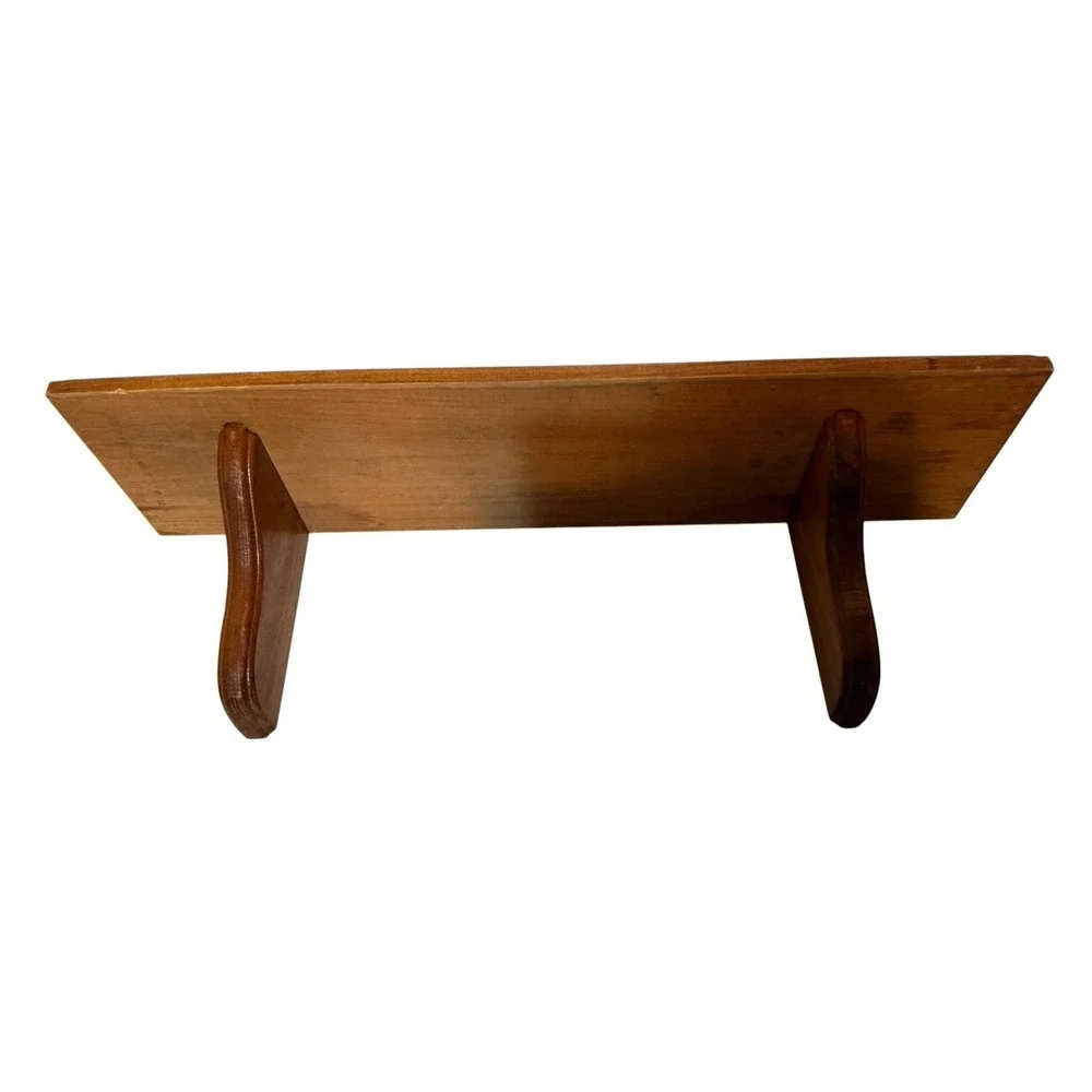 Vintage small Wood Wall Shelf grandpa core study Ralph Lauren vibes cottage